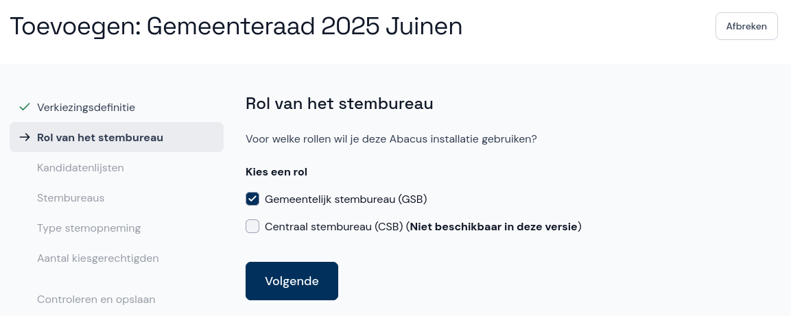 Rol van het stembureau