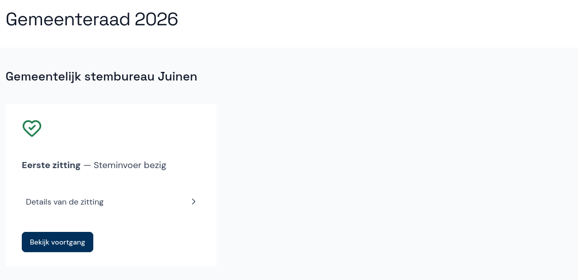 Geselecteerde verkiezing
