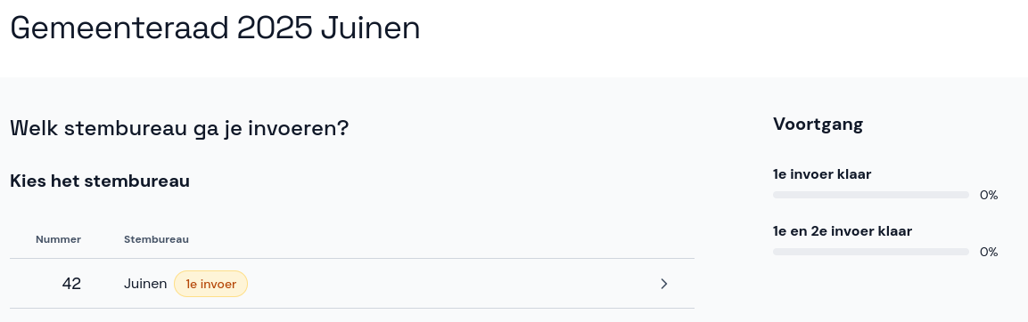 Stembureau selecteren - CSB