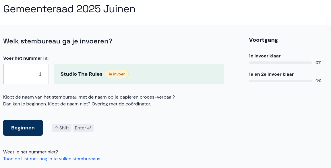 Stembureau selecteren - GSB